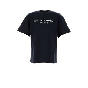 Wooyoungmi Men Midnight Blue Cotton Oversize T-Shirt